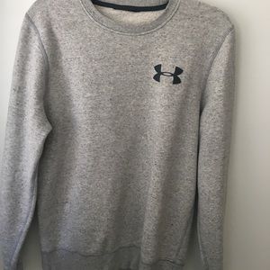 Under Armour crew neck sweater in Heather Grey